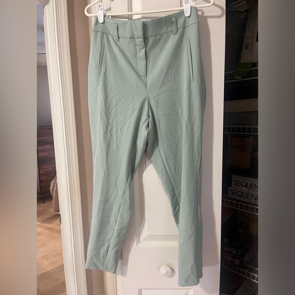 Pastel green business pants